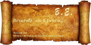 Bruchács Elvira névjegykártya